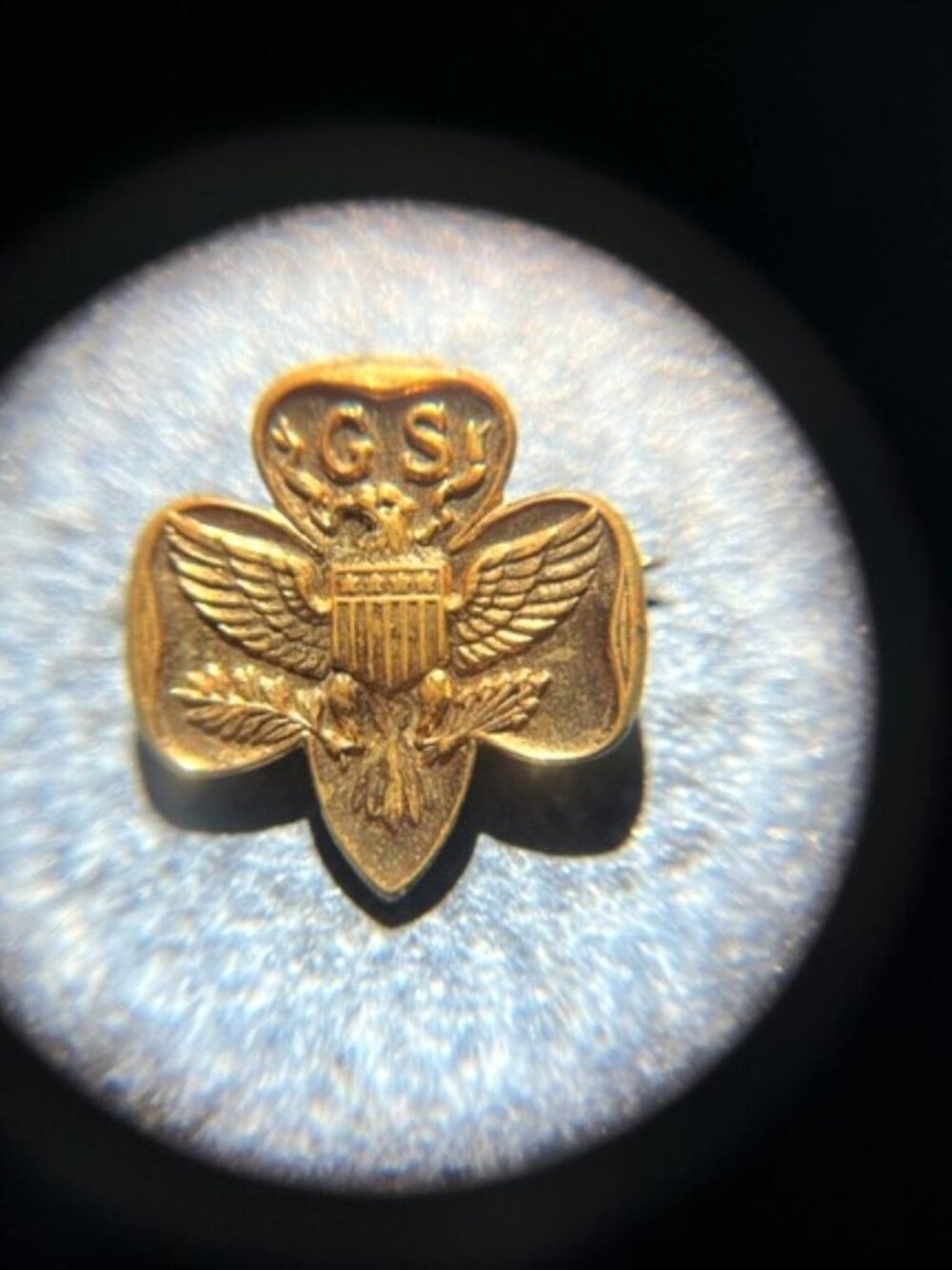 Girl Scout Trefoil Pin Pre-1970's